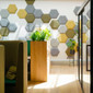 Hexagon Acoustic Wall Tiles