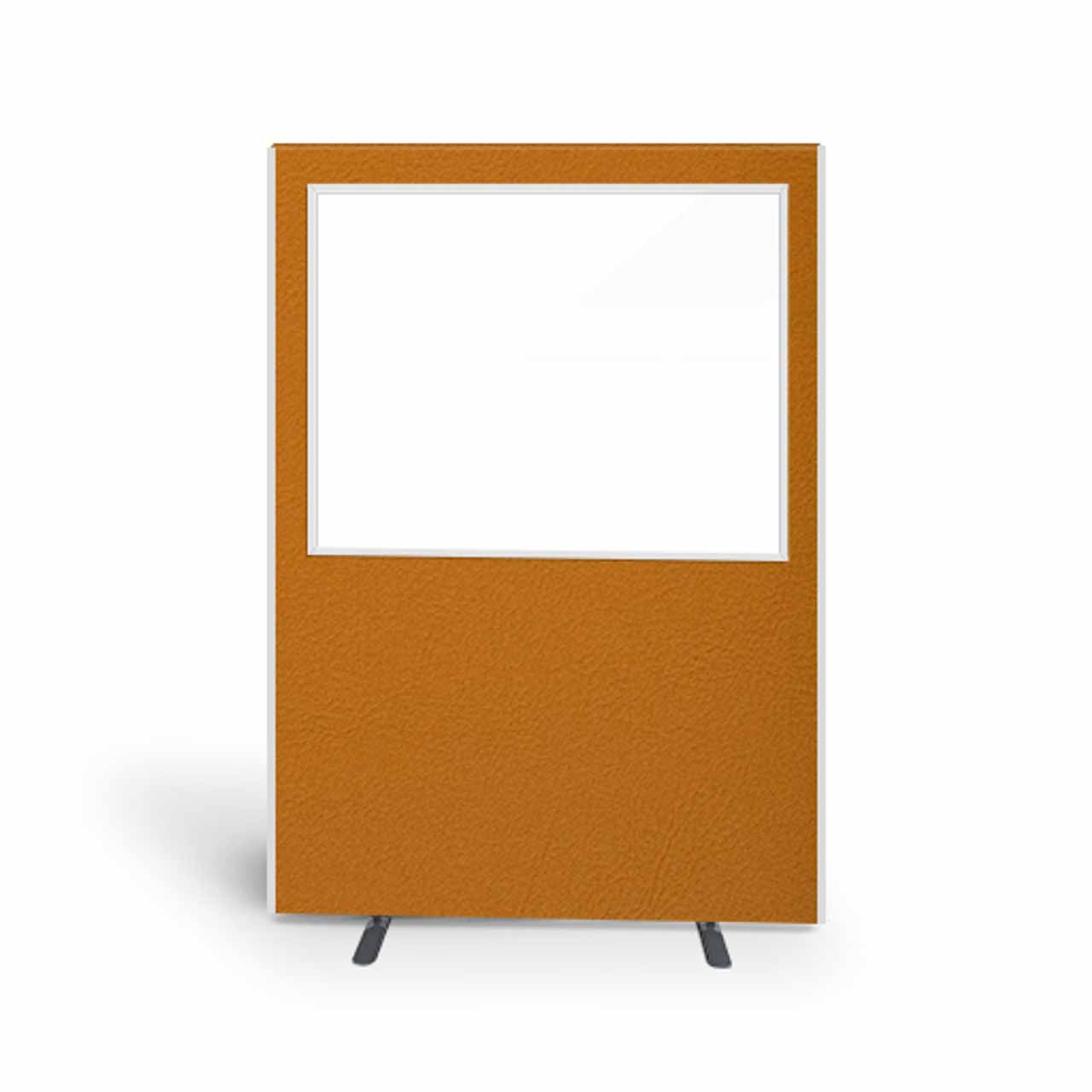 Easy clean vinyl partition screen half vision