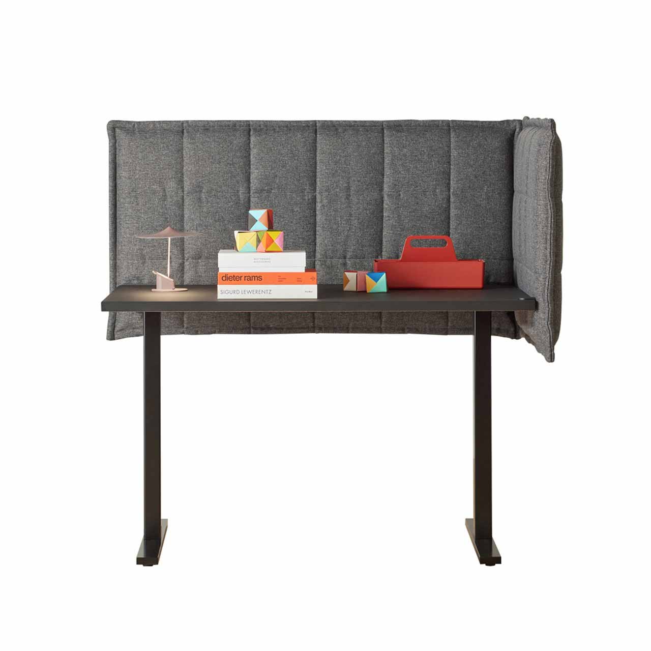 Acoustic desk partition Stitch table logo