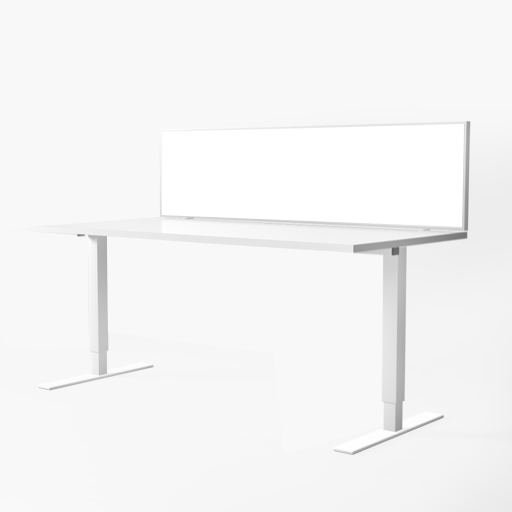 Polo Whiteboard Desk Mounted Glazed Screen logo