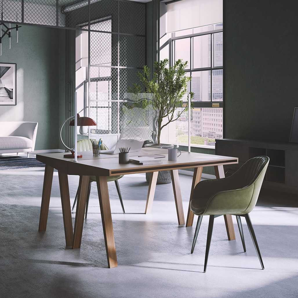Standard Shield Desk Mounted Glazed Screen logo