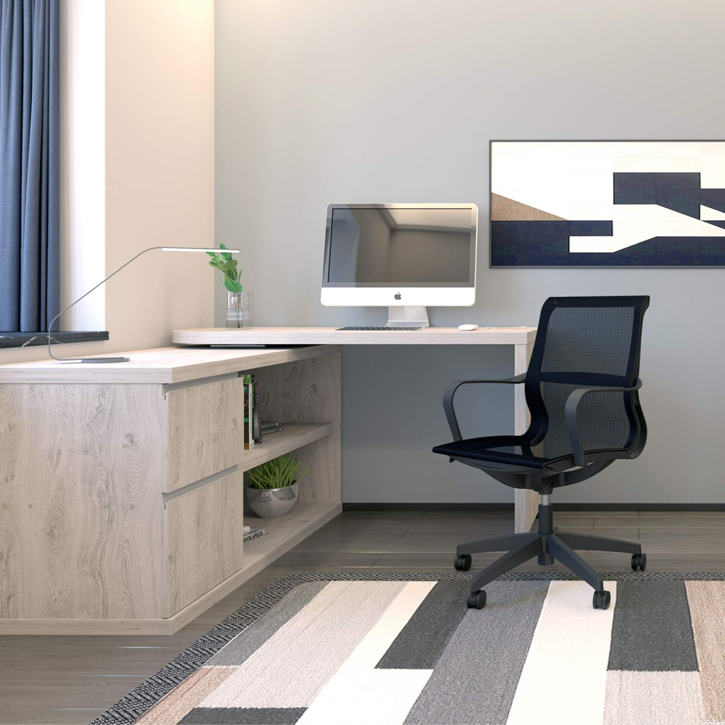 Fleur Smart Storage Office Desk With 360° Rotating Worktop logo