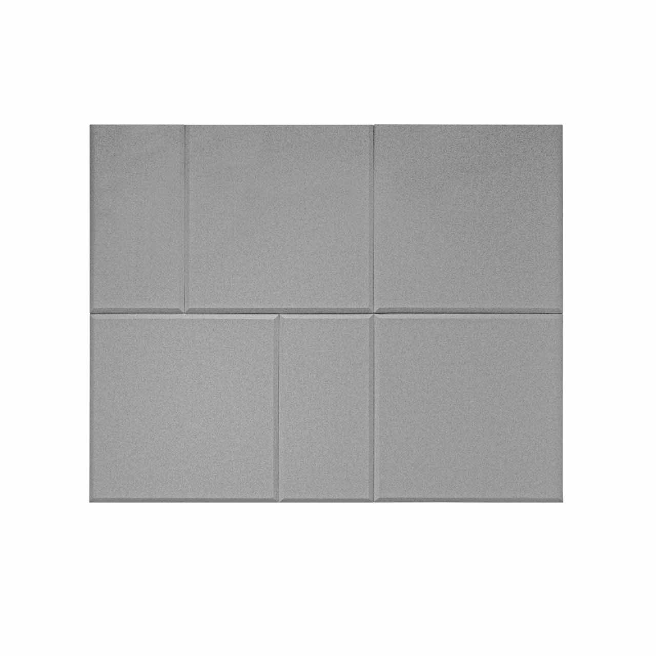 The Domo sound absorbing by Abstracta provides countless creative configurations for you to author your own acoustic art - pink and violet panels - front view - in office. logo