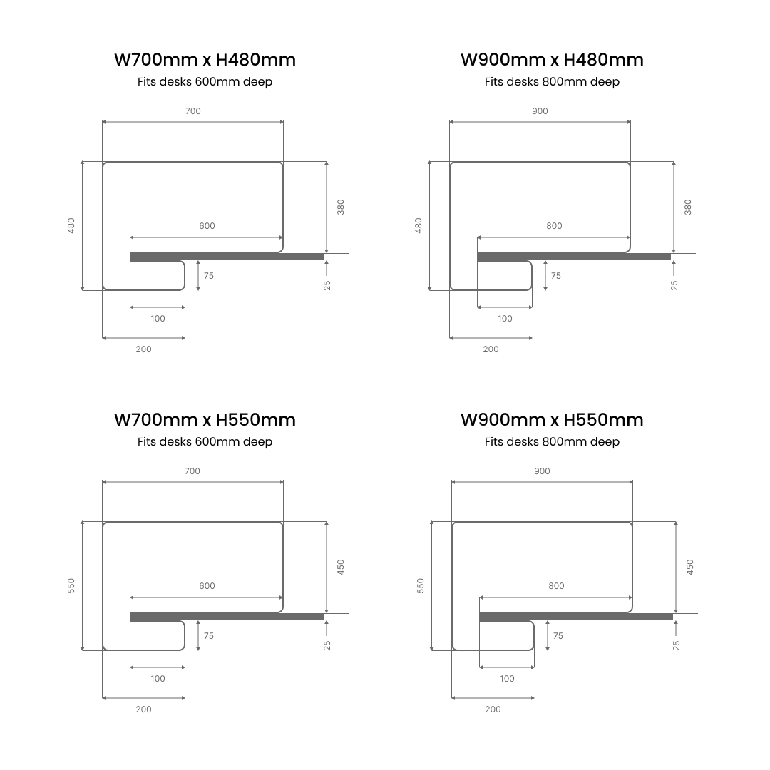 Edge Fabric 38 Slide On Desk Dividers logo