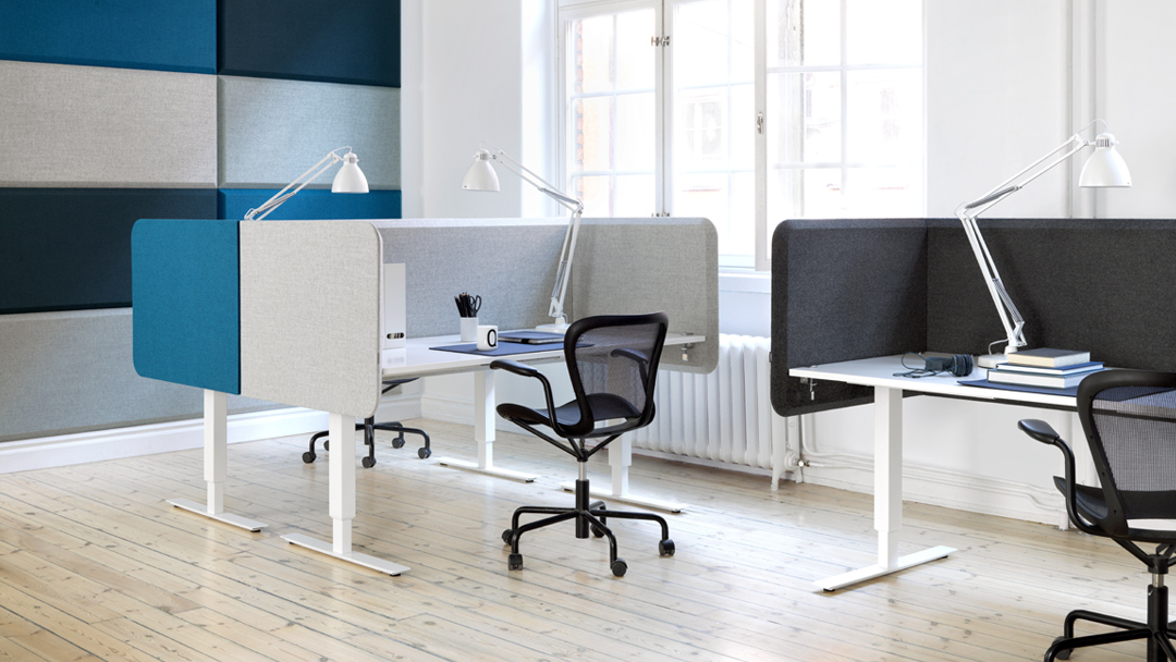 Domo Screens by Abstracta: Redefining open office ergonomics with flexible space partitions and acoustic absorption properties