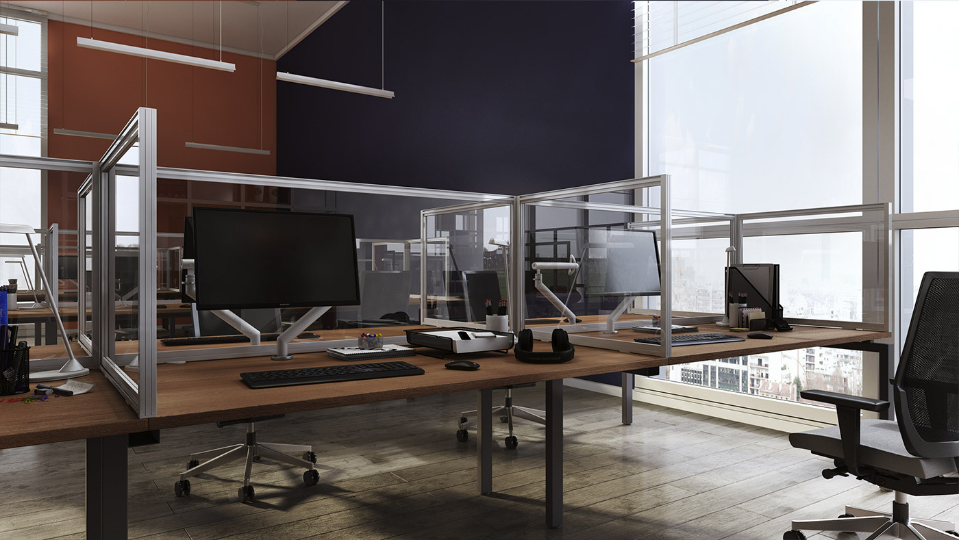 Social Distancing & Protection Desk Dividers & Office Screens Range