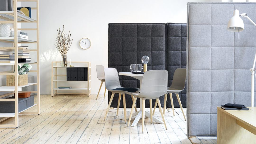 The next generation imagery of comfort with the Stitch acoustic floor screens by Abstracta