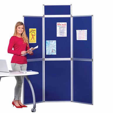 Folding display board for schools