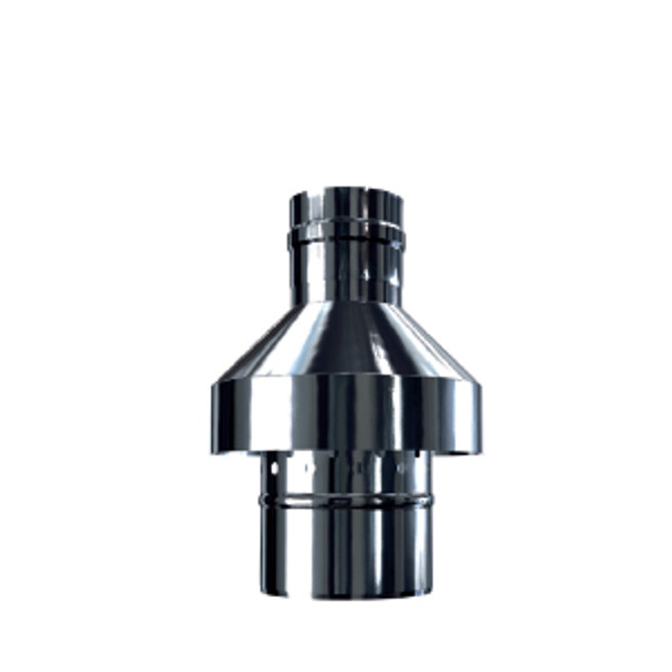 Concentric flue vertical terminal CV PS PP 80-125 Black