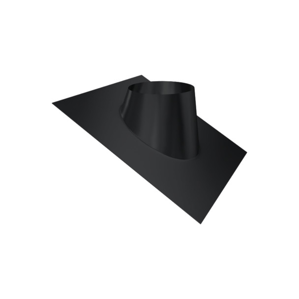 5" Matt Black Triple Wall Roof Flashing 20°- 35°