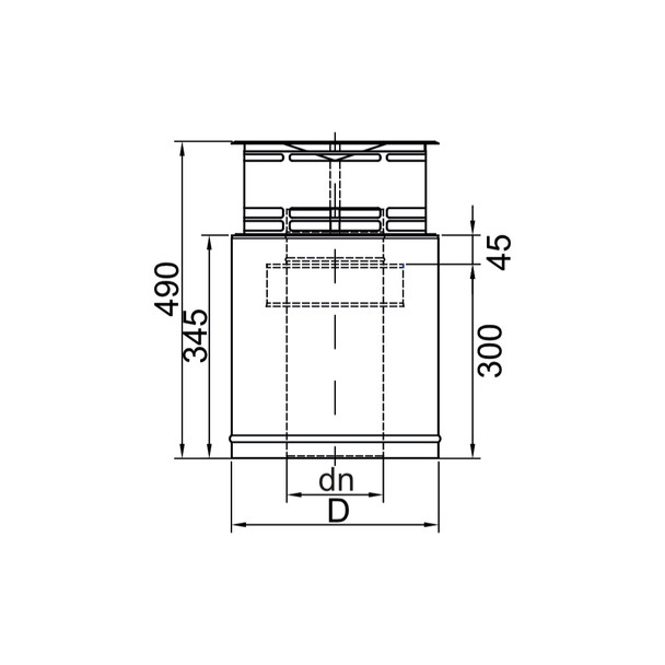 7" Stainless Steel Triple Wall Chimney Top Terminal