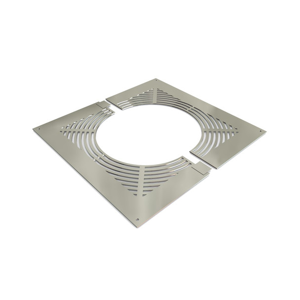 6" Ventilated Fire-stop Plate Stainless Steel Twin Wall