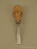 Stubai Palm #3 x 12mm Shallow Gouge showing the razor sharp tip and Beechwood handle.
