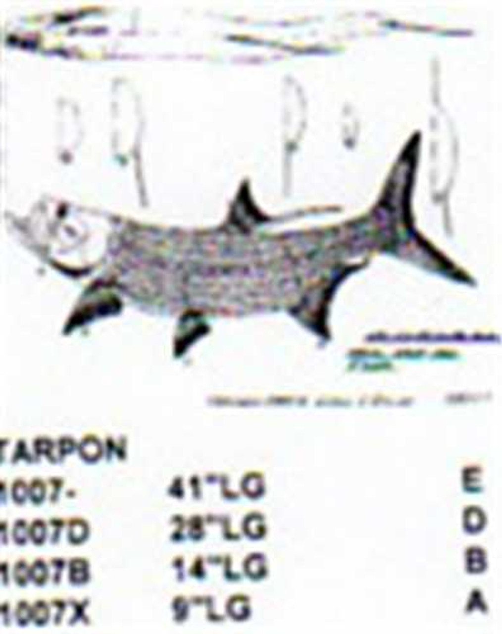 Tarpon Mouth Open 9" Long Saltwater Fish