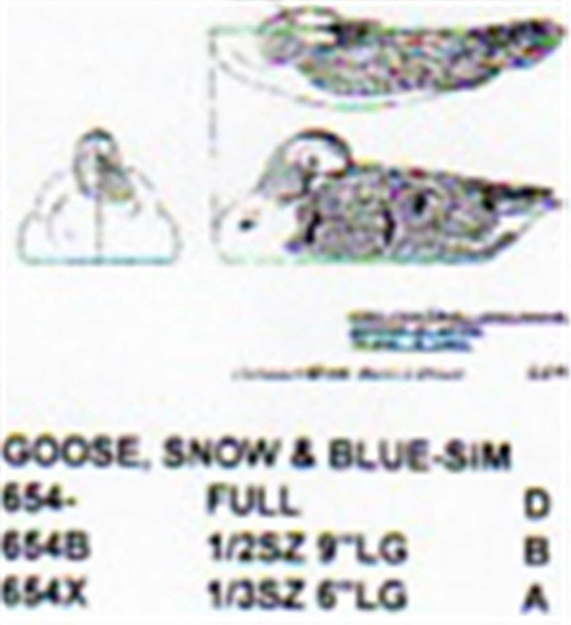 Snow Goose Blue On Water-Sleeping 1/2 Size