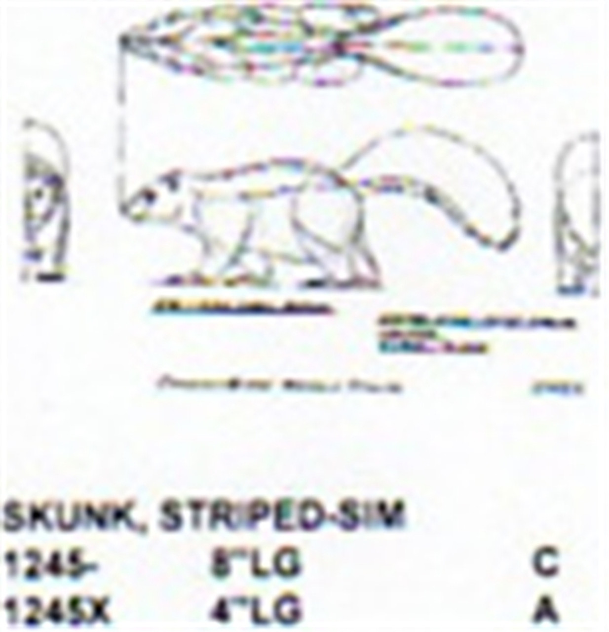 Striped Skunk Walking 4" Long