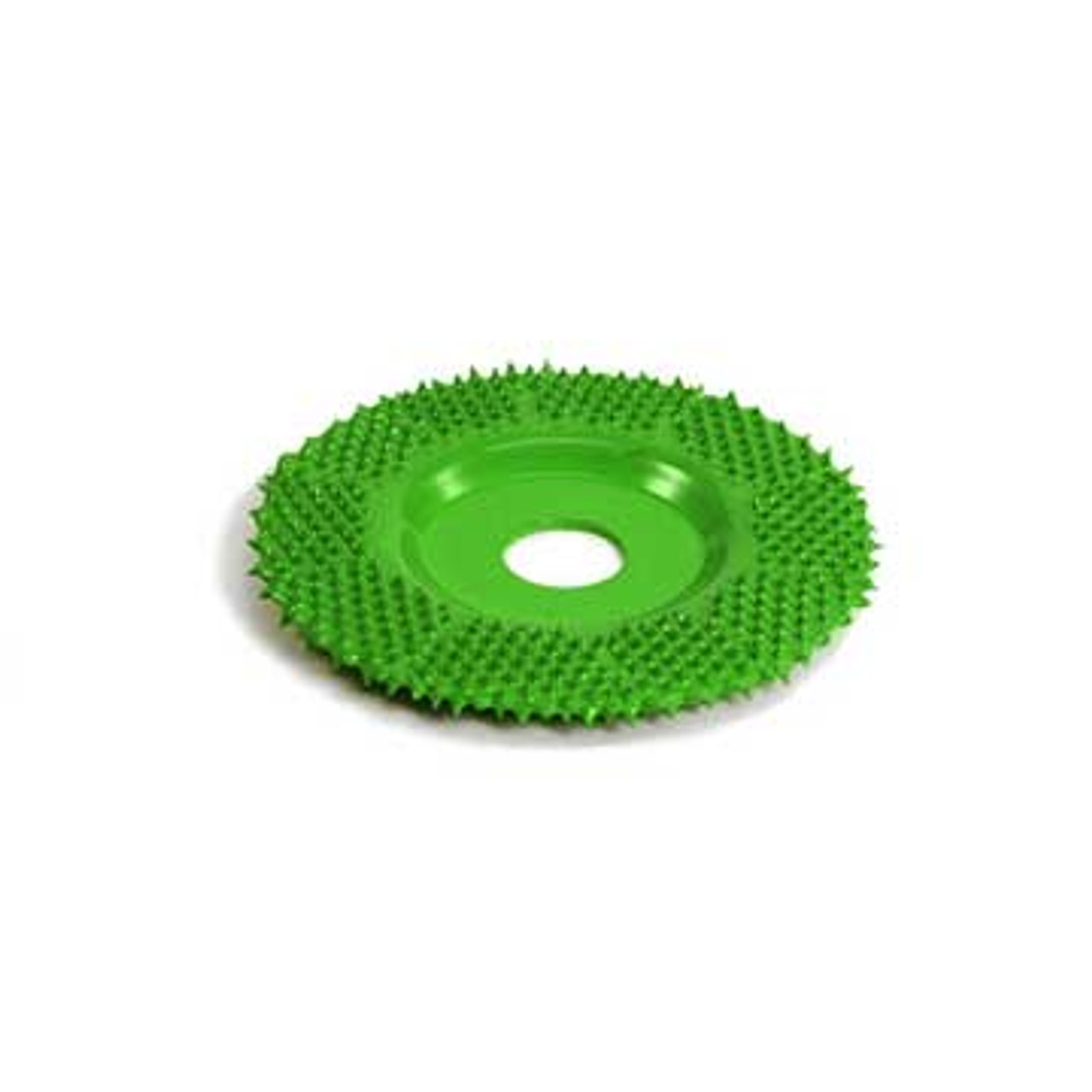 Showing an image of the green SaburrTooth 2 X 3/8 Flat Grooving Wheel Coarse Grit .