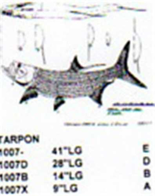 Tarpon Mouth Open 41" Long Saltwater Fish