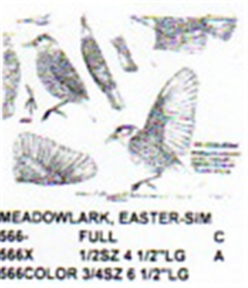 Eastern Meadowlark Perching Color 3/4 size