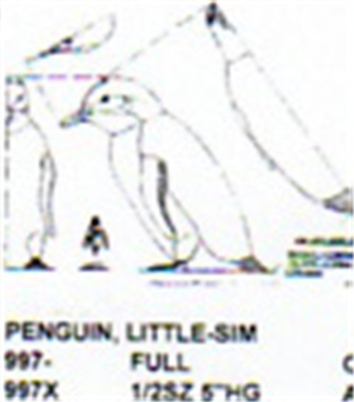 Little Penguin Standing 1/2 Size