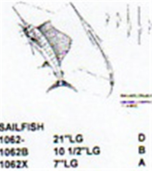 Sailfish Jumping-Mouth Slightly Open 21" Long