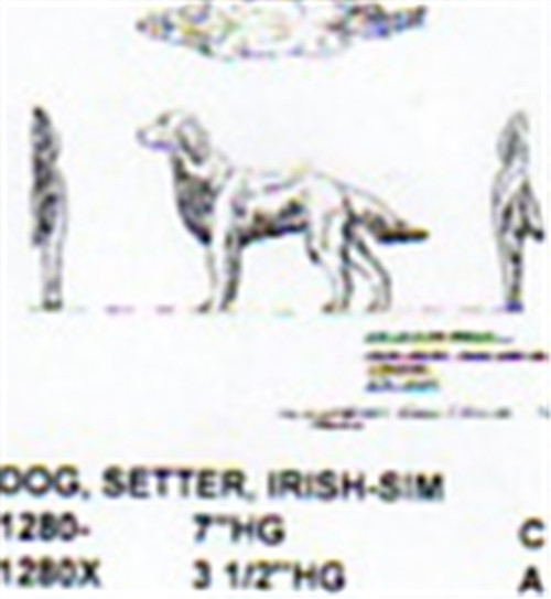 Irish Setter Standing 3 1/2" High Carving Pattern