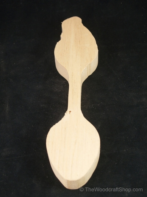 Basswood Swan Spoon Cutout