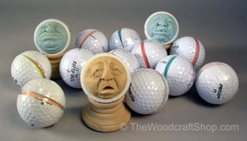 1 Dozen Golf Balls Pre-Cut for Carving