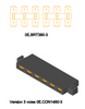 0E1460-3  Three-to-three strip, for making 3-up  (x2) common connections 