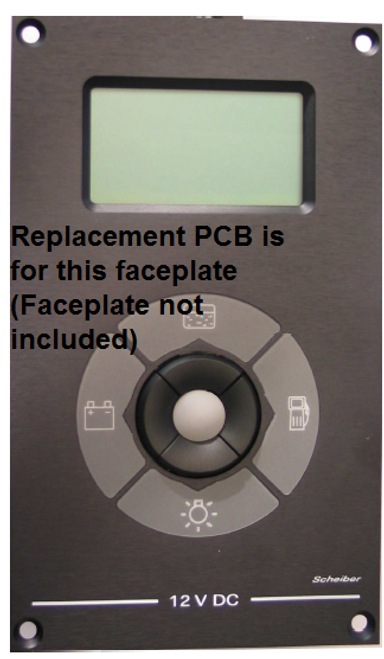 Replacement Tank Monitor Scheiber shown with face plate (not included)