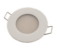 White Powder Coat Recessed Downlight for Cockpit and Boat Cabin