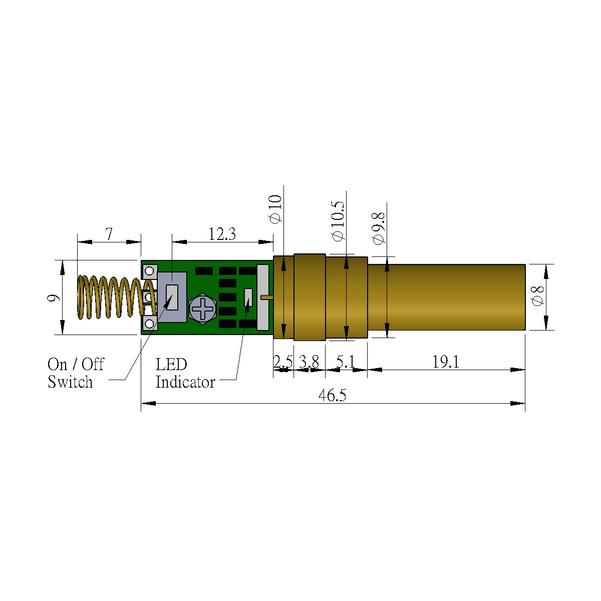 532nm Green Laser Module, VLM-532-42 | Quarton - INFINITER.com