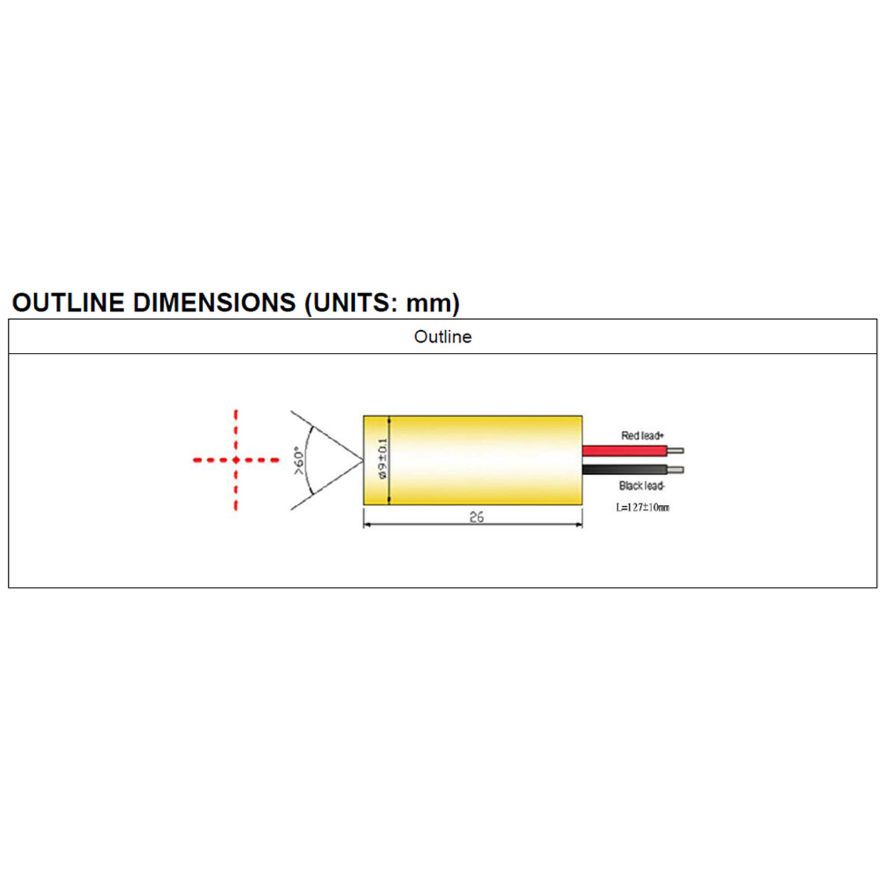 520nm Direct Green Laser Module, VLM-520-53 LPA