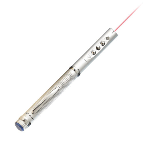 INFINITER LR-16 Red Laser Wireless Presenter Pen Style, Silver