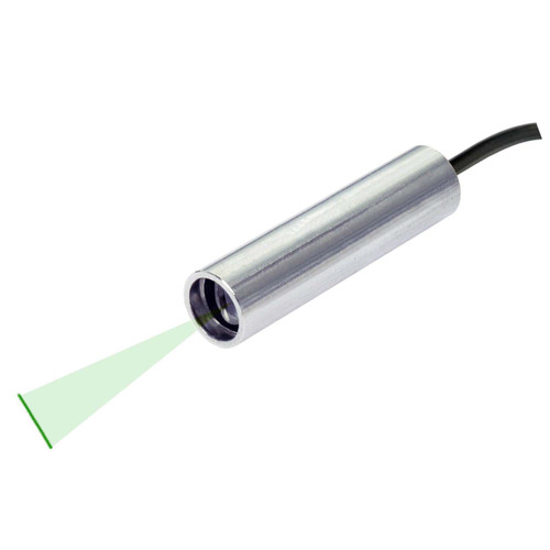 Quarton VLM-520-57 LPO-D15 & VLM-520-57 LPT-D15 Green Line Laser Module with TTL Function Fan Angle 15° Uniform Line, Wavelength: 520nm