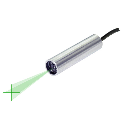 Quarton VLM-520-58 LPO-D15 & VLM-520-58 LPT-D15 Green Crosshair Laser Module Fan Angle 15° Uniform Line, Wavelength: 520nm