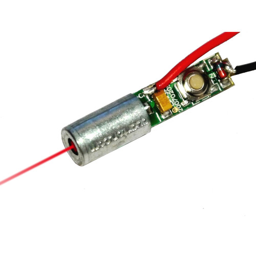 Mini-Size: Dimensions- D4 x 15 mm, Plastic lens Quarton Red Dot Tiny Laser Module VLM-650-21 LPT 