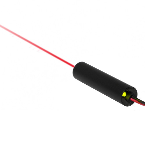 ADAPTOR CONNECTED RED DOT LASER (for 6V, 9V, 12V adaptor) with LED indicator , Wavelength: 635nm, VLM-635-07