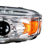 35802-UP  Chrome Projection Headlight with LED Position Light & LED Turn Signal for 2008+ fits Peterbilt 388 389 367 567 - Driver