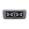 35825-UP  10 High Power LED "Blackout" Projection Headlight With LED Turn Signal & Position Light Bar - Driver