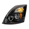 31096-UP High Power LED "Blackout" Headlight for 2003-2017 Volvo VN/VNL - Driver