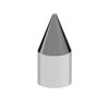 15/16" X 2.5" Chrome Plastic Spike Nut Cover - Push-On (Color Box of 60)