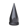 33mm X 4-3/4" Matte Black Spike Nut Covers With Flange- Thread-On (60-Pack)