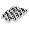 11/16" X 1-5/16" Chrome Plastic Bullet Nut Cover - Push-On (50-Pack)