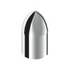 33mm x 3-7/8" Chrome Plastic Bullet Nut Covers - Thread-On (10-Pack)