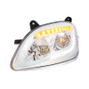 LED HEADLIGHT WITH SEQUENTIAL LED TURN SIGNAL FOR PETERBILT 579 (2012-2021) & 587 (2010-2016) DRIVER
