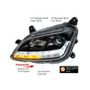 "BLACKOUT" PROJECTION HEADLIGHT WITH LED SEQUENTIAL TURN & DRL FOR 2012-2021 PETERBILT 579- DRIVER