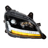 "BLACKOUT" PROJECTION HEADLIGHT WITH LED SEQUENTIAL TURN & DRL FOR 2012-2021 PETERBILT 579- PASSENGER