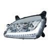 CHROME PROJECTION HEADLIGHT WITH LED POSITION LIGHT & SIGNAL FOR 2012-2021 PETERBILT 579- DRIVER