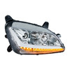 CHROME PROJECTION HEADLIGHT WITH LED POSITION LIGHT & SIGNAL FOR 2012-2021 PETERBILT 579- PASSENGER